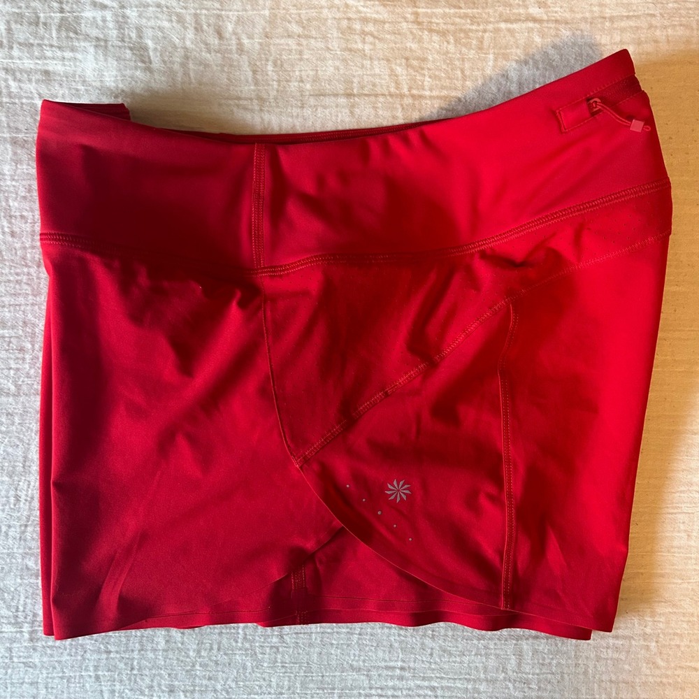 Athleta Run With It Red 3.5" Shorts Medium - Picture 6 of 8